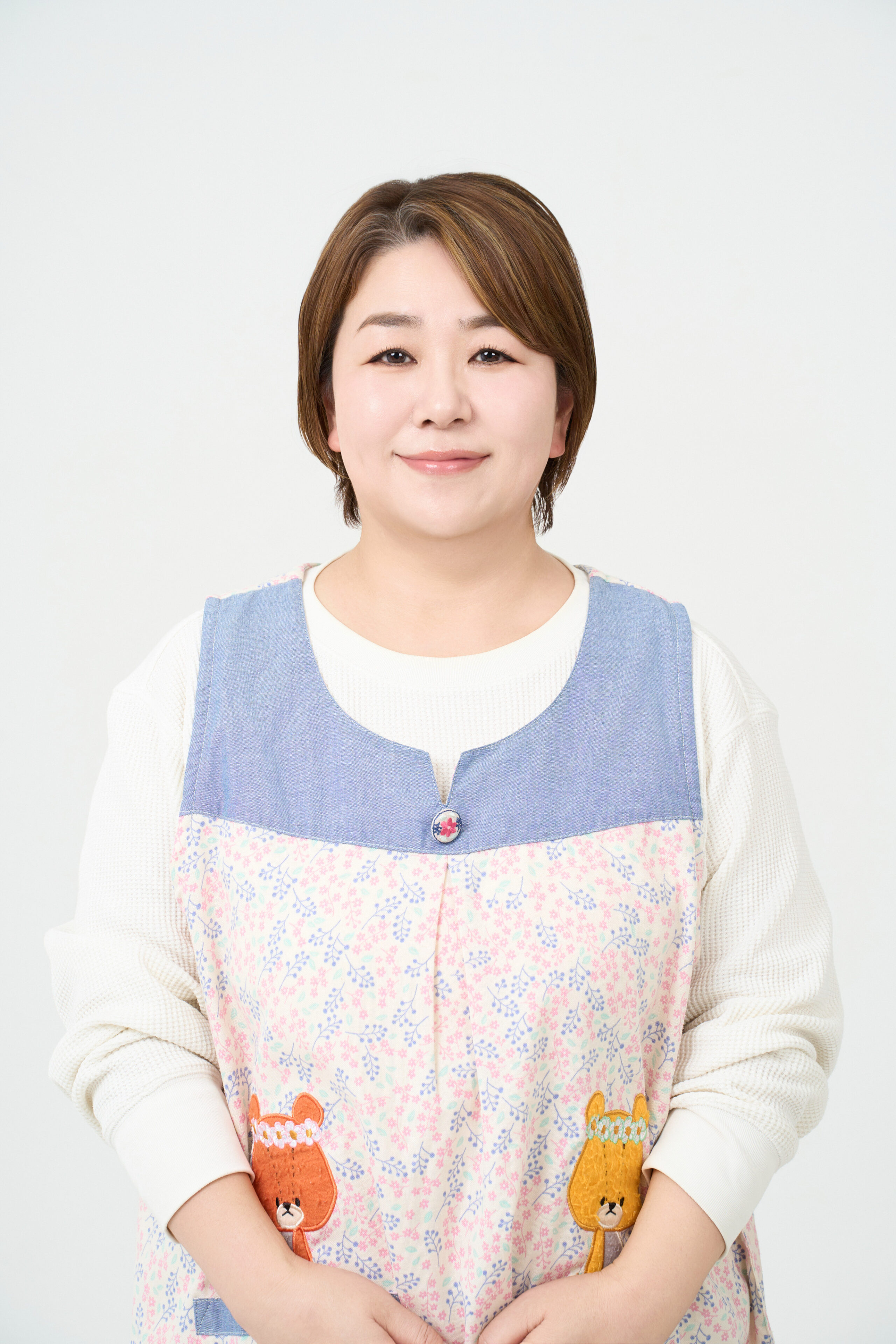 保育関係の方の宣材写真の撮影です。親しみ