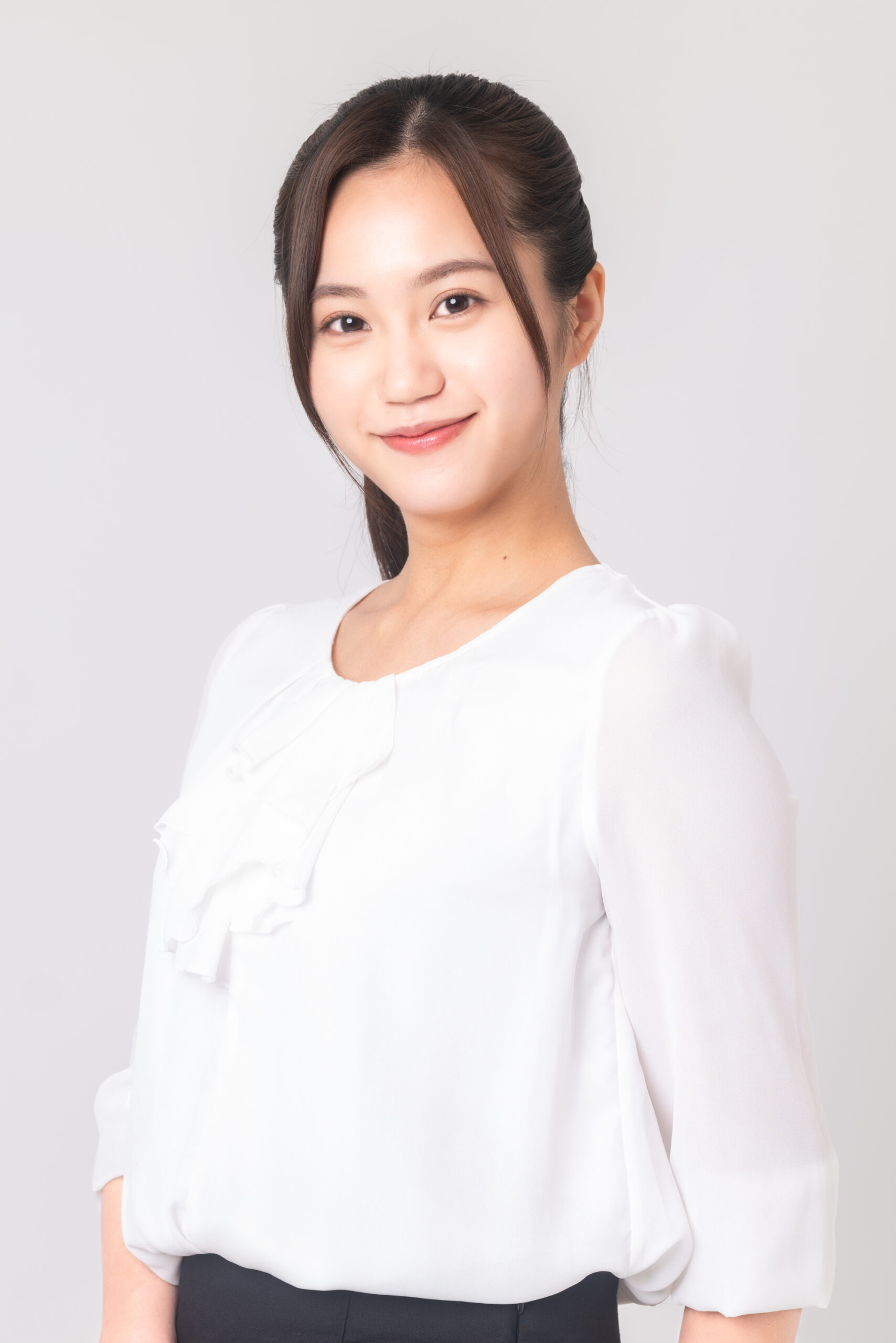 女優向けの宣材撮影です。明るい人柄を伝え