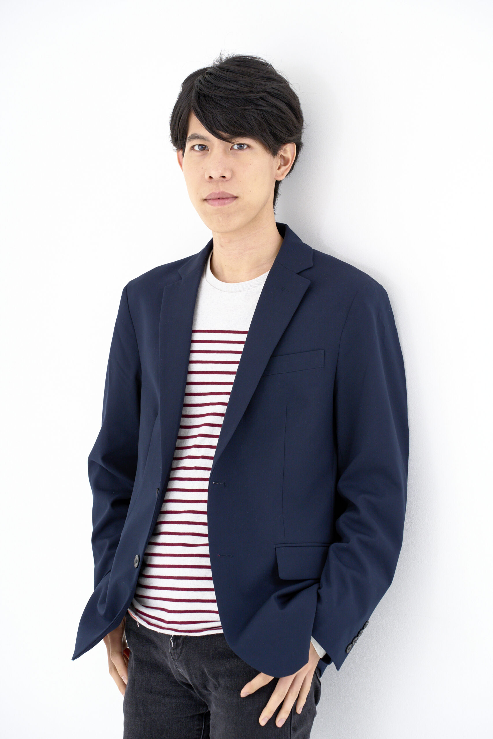 宣材写真の撮影です。ご本人のキャラクター