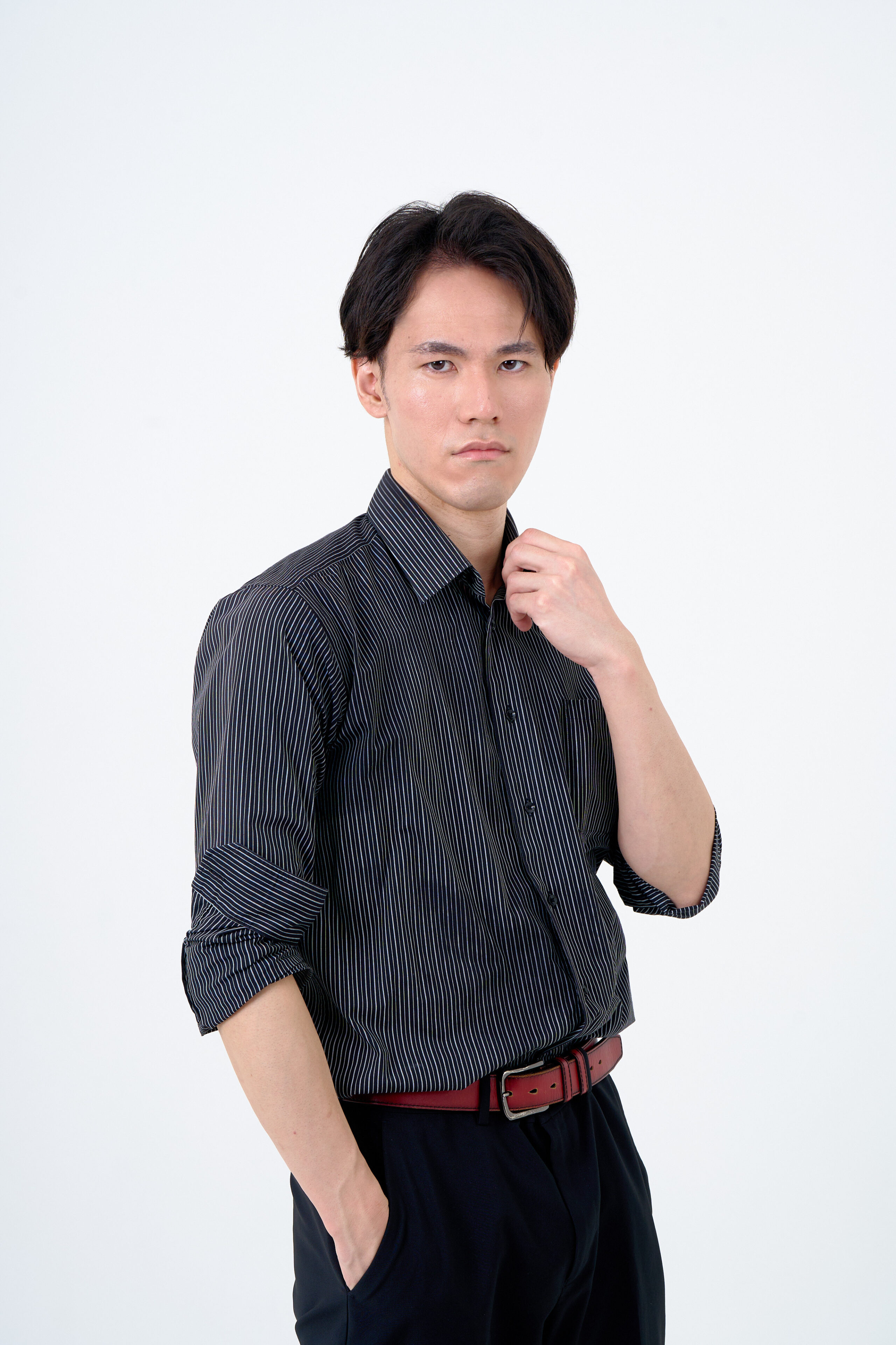 宣材写真の撮影です。ご本人の希望を丁寧に