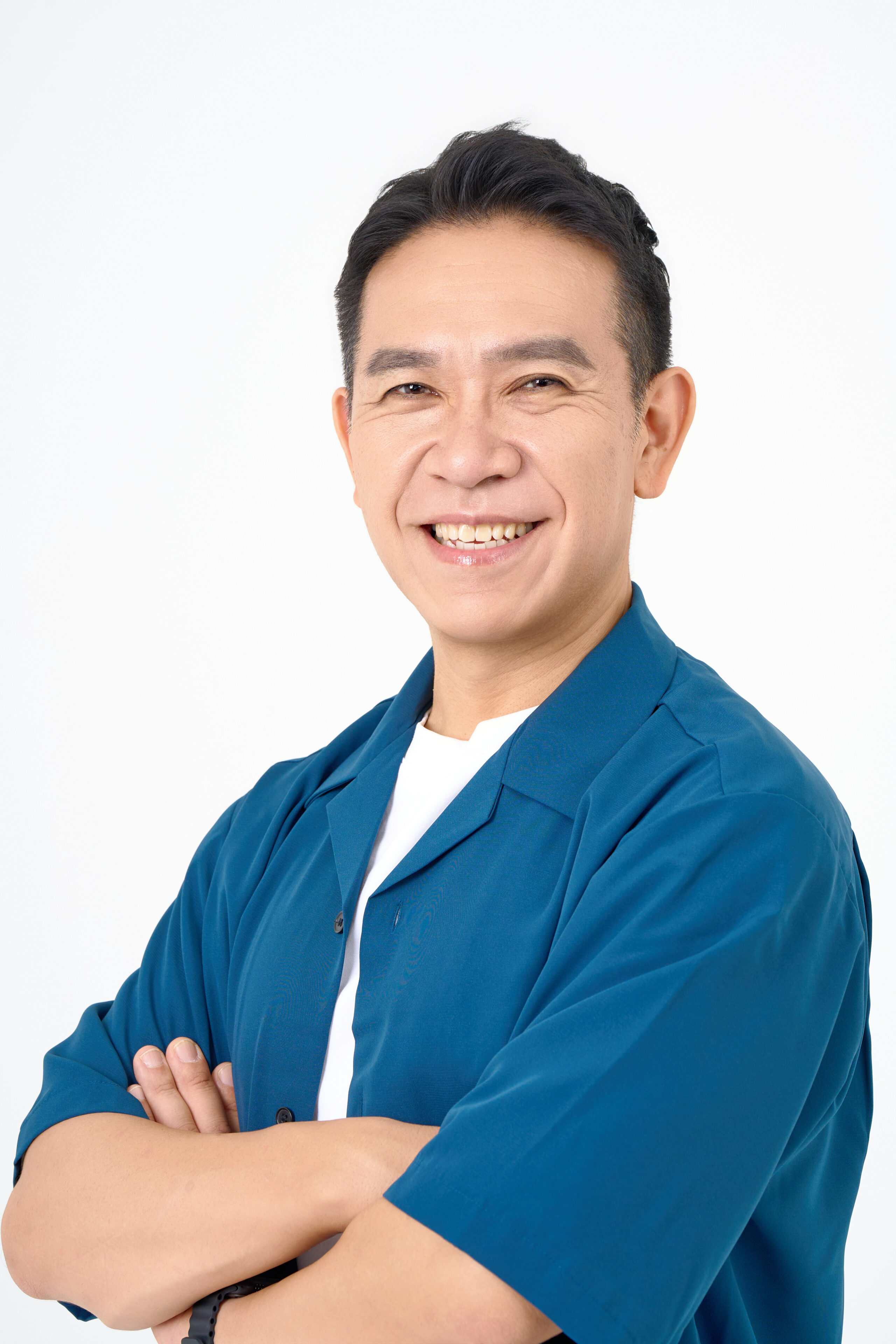 宣材写真の撮影です。親しみやすい印象を目