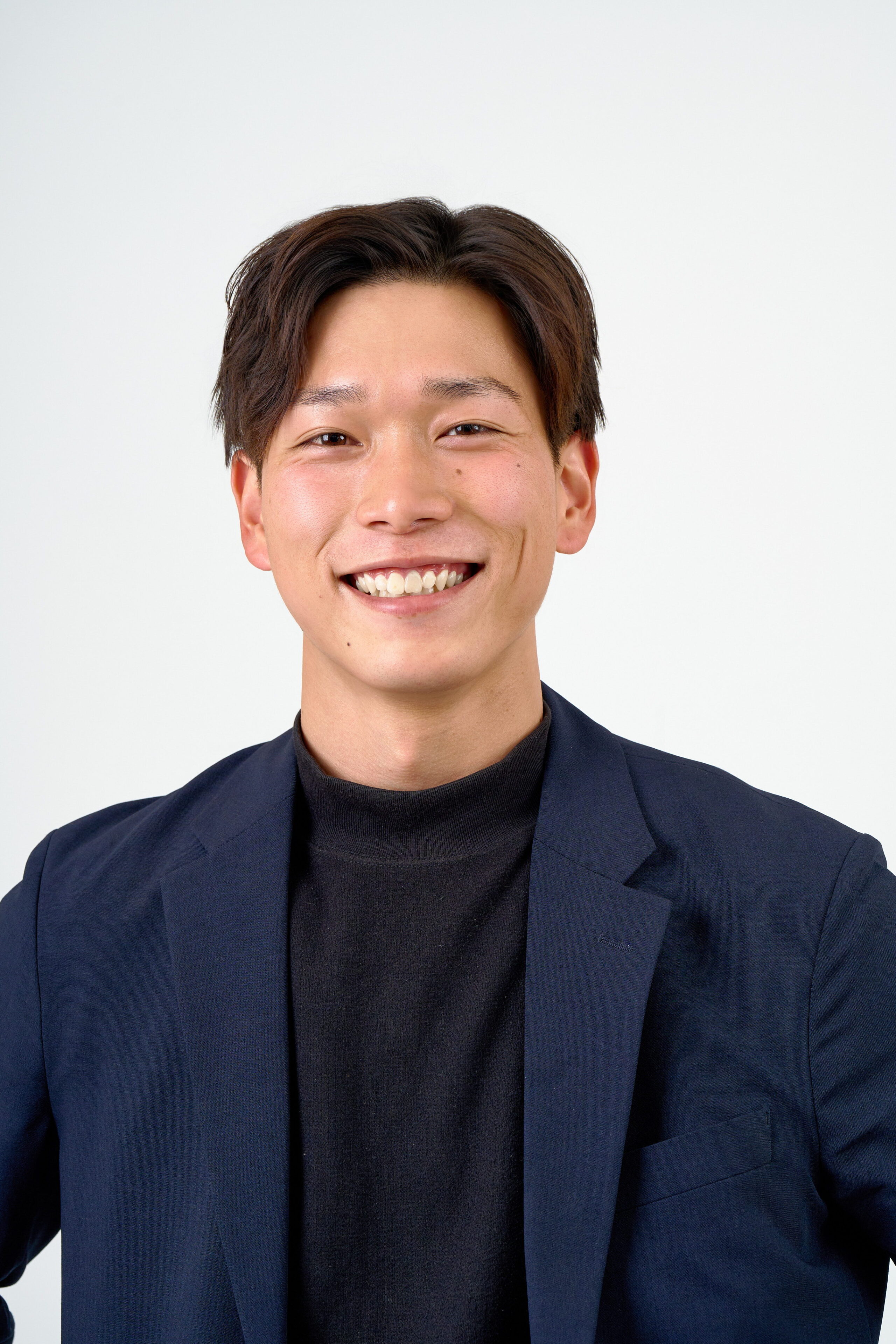 宣材写真の撮影です。落ち着いた印象と誠実