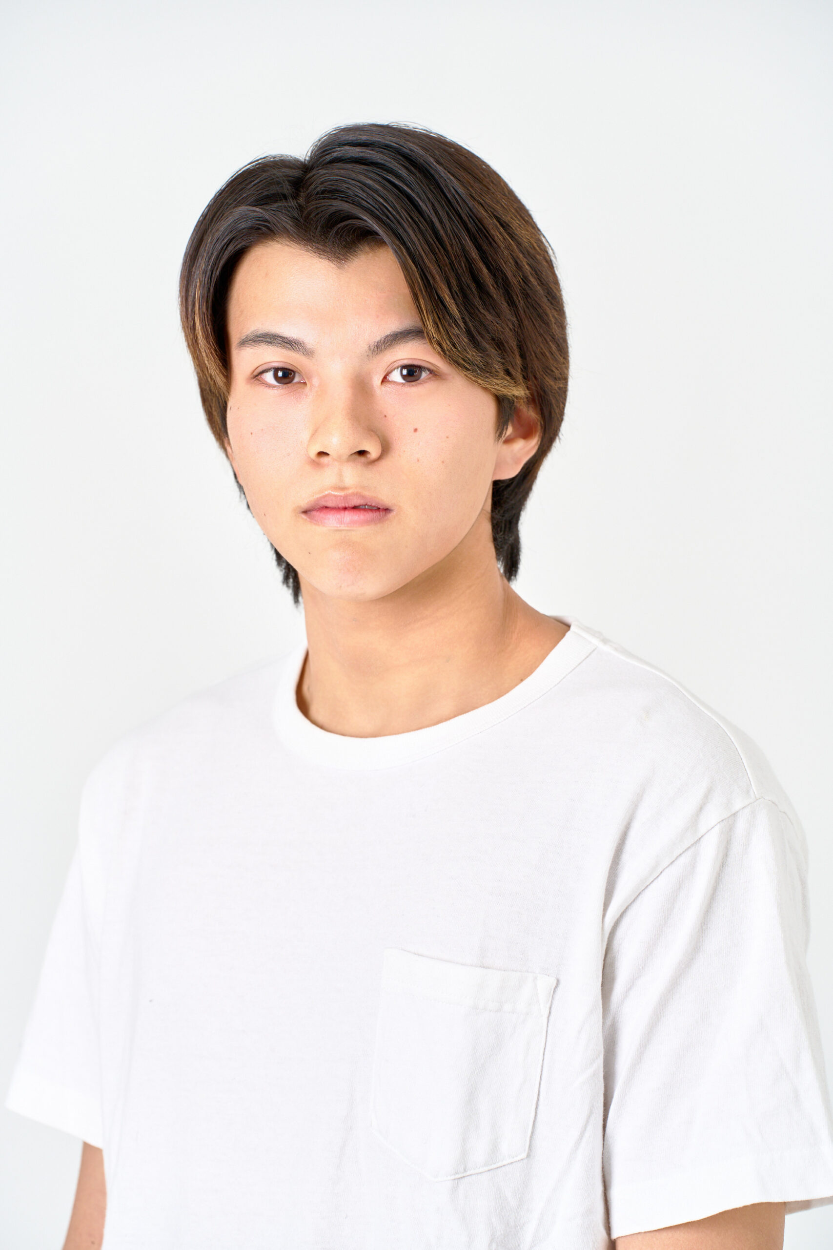 宣材写真の撮影です。優しい雰囲気を大切に