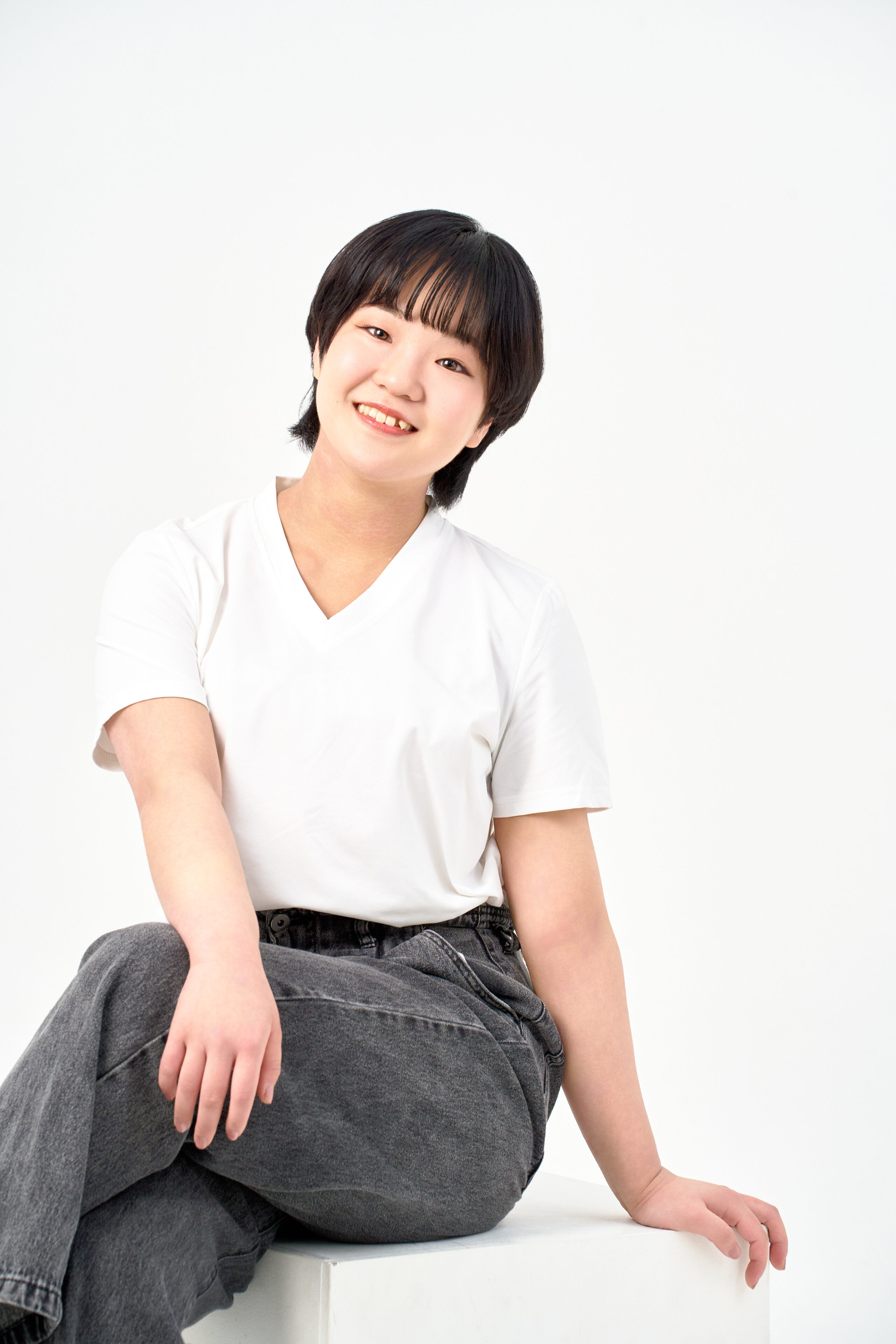 俳優の方の宣材写真の撮影です。明るいライ