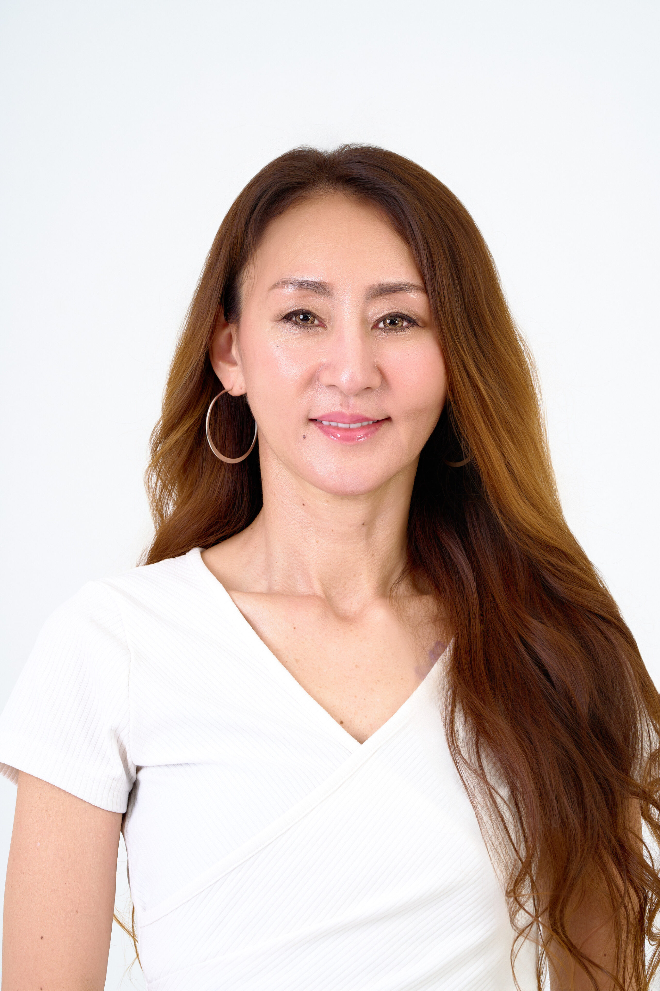 モデルの方の宣材写真です。明るいライティ