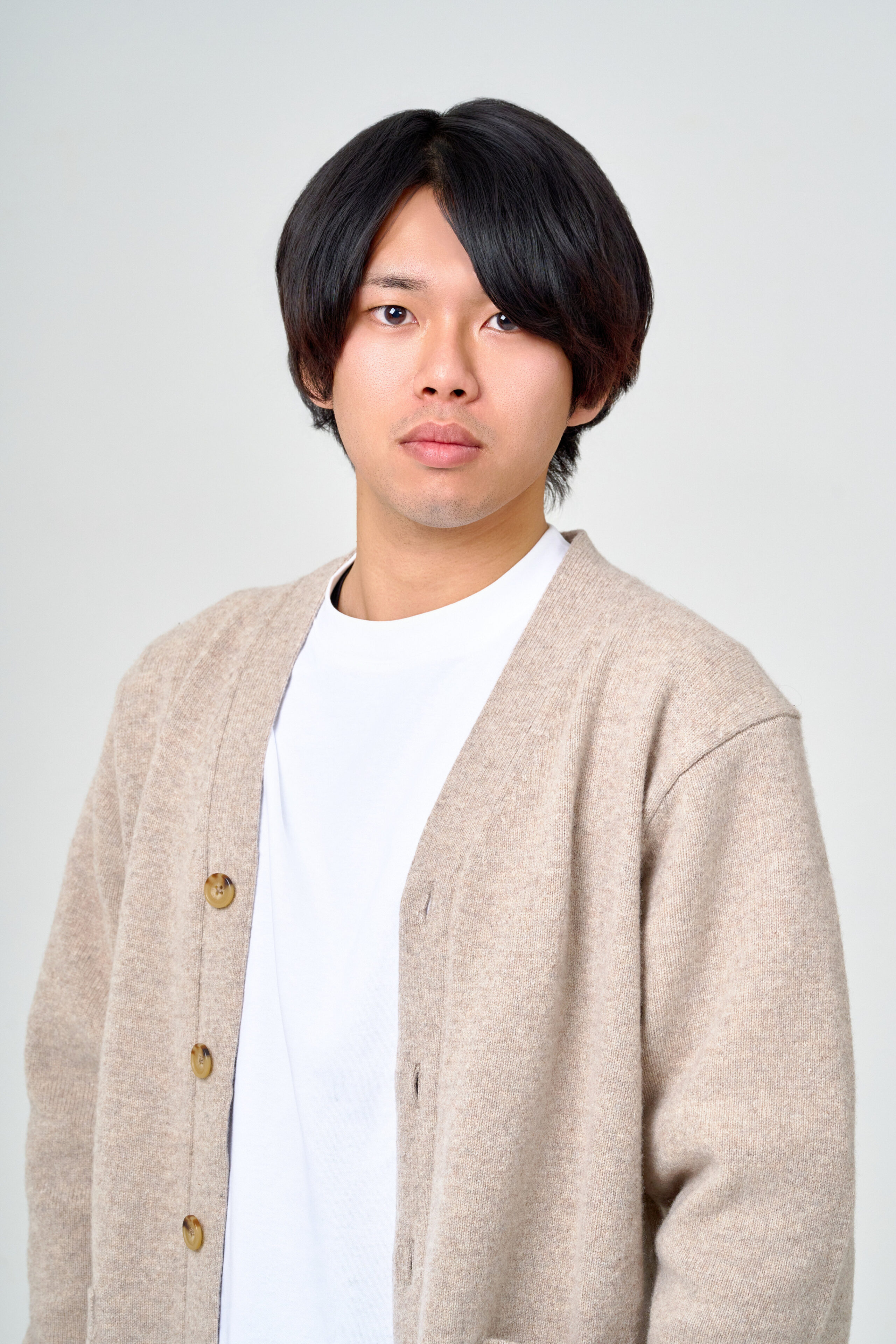 宣材写真の撮影です。落ち着いた印象と自然