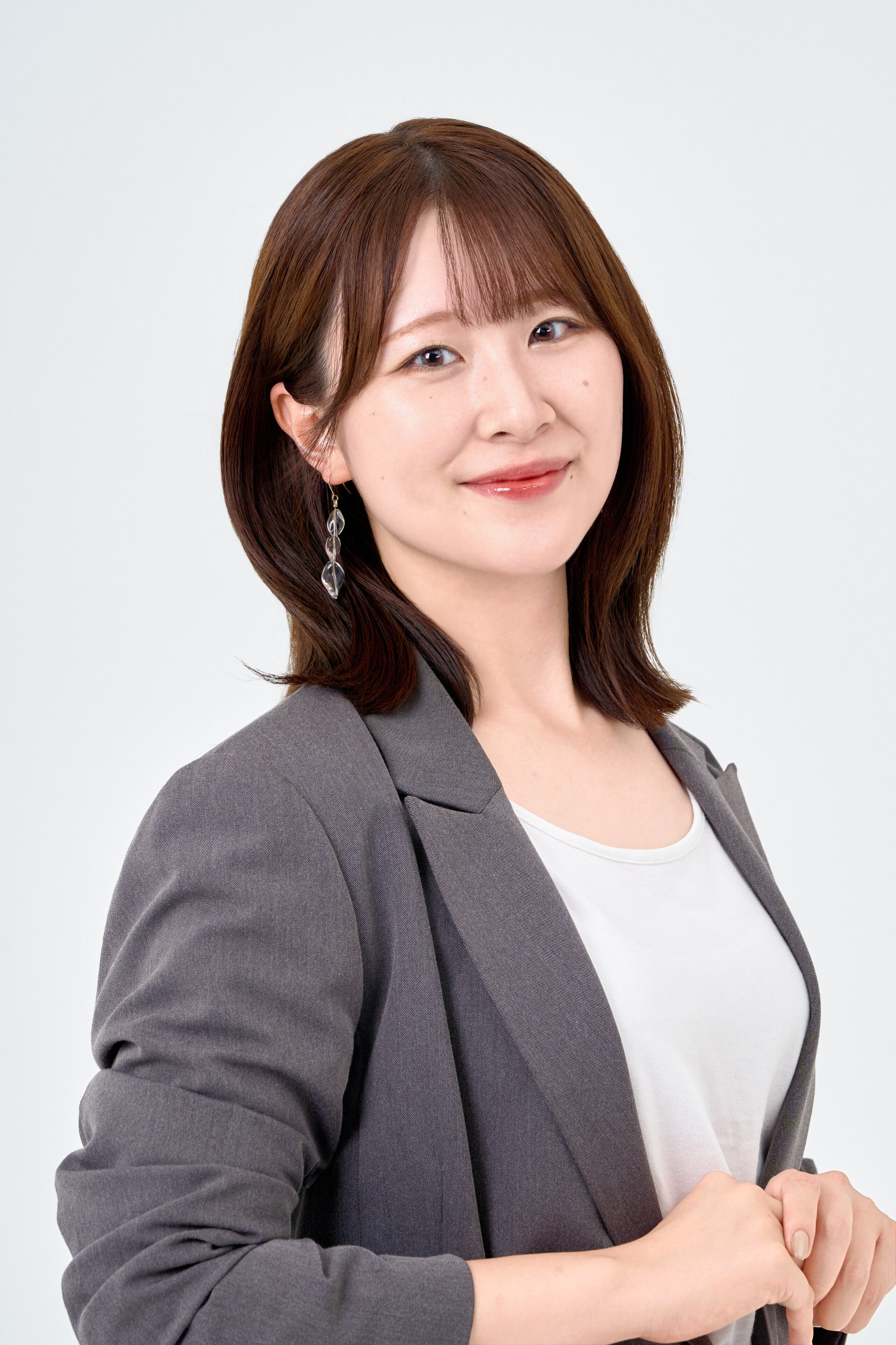 宣材写真の撮影です。明るい雰囲気を目指し