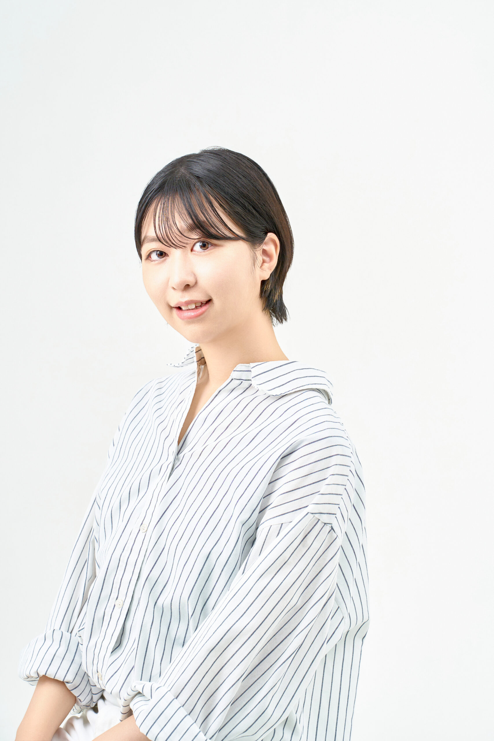 宣材写真の撮影です。フレッシュで明るい印